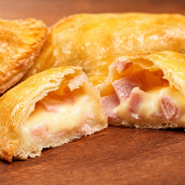 HAM AND CHEESE EMPANADA.